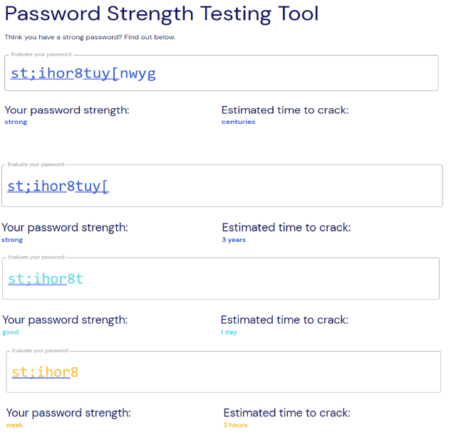 Password Strength Testing Tool from BitWarden.com